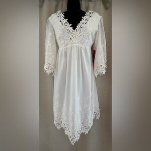Betsey Johnson Dress with White Lace Detail